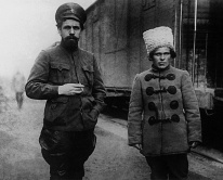 Павел Дыбенко и Нестор Махно во время переговоров (ноябрь - декабрь 1918)